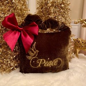 Velvet “Peace” Pillow Door Hanger ✨EUC✨